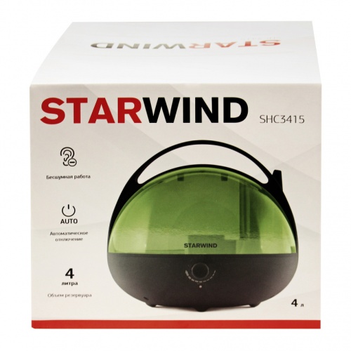 Увлажнитель воздуха Starwind (4 литра), 25 Вт, зеленый фото 2