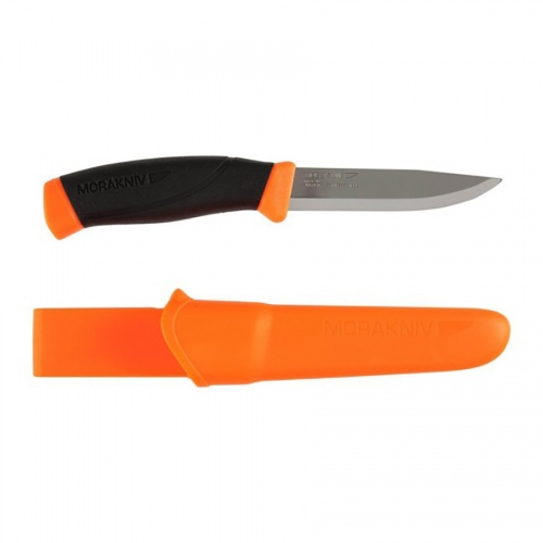 Нож Morakniv Companion Orange, нержавеющая сталь, оранжевый