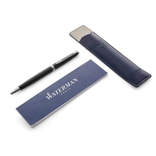 Набор подарочный Waterman Hemisphere - Matte Black CT, шариковая ручка + чехол фото 2