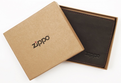 Портмоне Zippo, цвет коричневый, натуральная кожа, 11?1,2?10 см, 2005116 фото 4