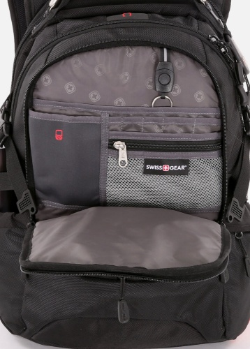 Рюкзак Swissgear 15”, черный/красный, 36х17х50 см, 30 л фото 4