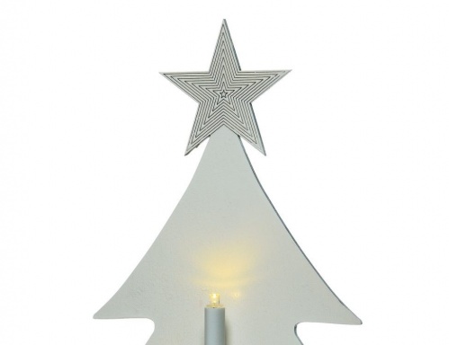 Светильник декоративный "Свечи у ёлочки", 7 тёплых белых LED-огней, 6x25x36 см, таймер, батарейки, разные модели, Kaemingk фото 3