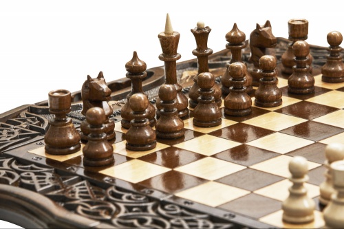 Шахматы + Нарды резные Арарат 2 50, Haleyan фото 4