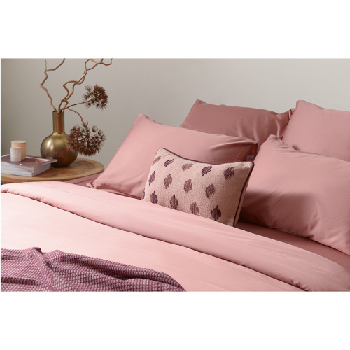 Комплект постельного белья из сатина темно-розового цвета из коллекции essential фото 5
