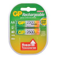 Батарейки аккумуляторные GP (АА) Ni-Mh 2500 mAh 2 шт 50AAHC2DECRC2 (454109)