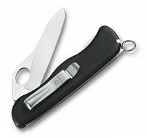 Нож Victorinox Sentinel One Hand belt-clip, 111 мм, 5 функций, с фиксатором лезвия,, 0.8416.M3
