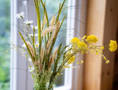 Декоративная ветка "Пшеница", пластик, 6x20x70 см, Kaemingk фото 2