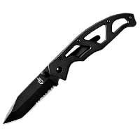Нож Gerber Tactical Paraframe Tanto Clip Foldin Knife, блистер, прямое-серрейторное лезвие, (1013970), 31-001731