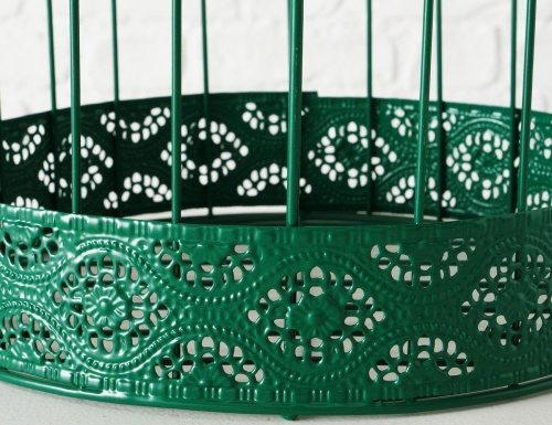 Клетка для декора "Франчи", металл, зелёная, Boltze фото 4