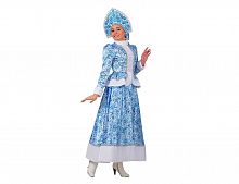 Карнавальный костюм Снегурочка узорная, размер 50, Батик