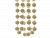 "Бусы" пластиковые ГИГАНТ, цвет: кремовый, 20 мм, 2,7 м, Kaemingk
