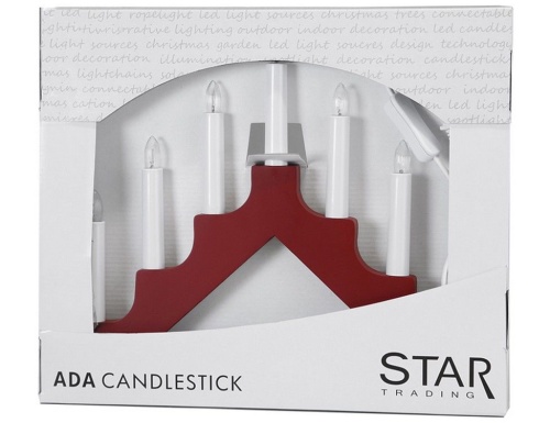 Светильник-горка рождественская ADA на 7 свечей, 37х30 см, STAR trading фото 4
