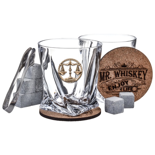 Набор бокалов для виски подарочный "Весы" упаковка Mr Whiskey фото 7