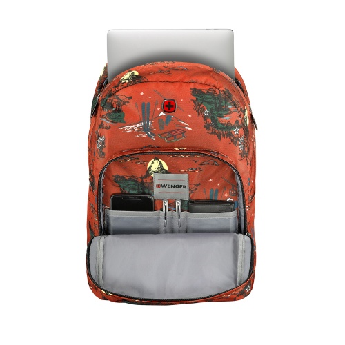 Рюкзак Wenger Crango 16'', оранжевый с рисунком, 31x17x46 см, 24 л фото 4