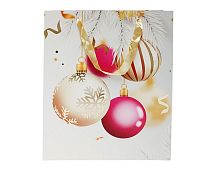Подарочный пакет НОВОГОДНИЕ ШАРЫ 'ХАННИ', бумага, 42х30 см, Due Esse Christmas