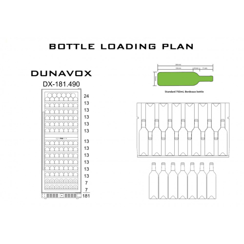 Винный шкаф Dunavox DX-181.490SDSK фото 7