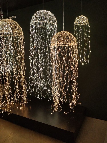 Украшение подвесное "Звёздная медуза", теплые белые LED-огни, 27х100 см, уличная, Edelman фото 4