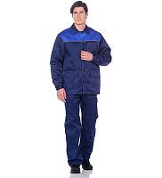 ЯЛ-02-68 Костюм куртка/брюки летний, р.44-46, рост 170-176, т-синий с васильковым