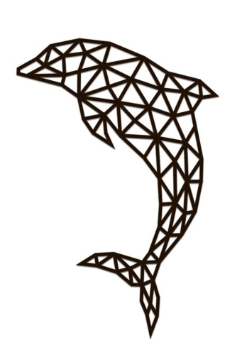 Деревянный декор настенный, панно, сборная модель EWA Design Дельфин фото 3