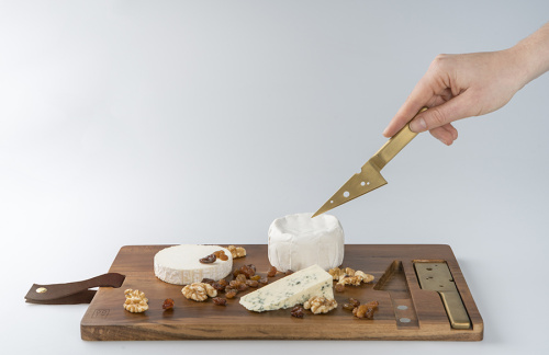 Доска для нарезки сыра + 2 ножа cheeseporn фото 7