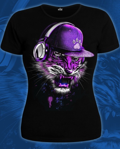 Женская футболка"DJ Tiger" фото 2