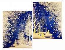 Набор стикеров для декорирования окна "Снежный лес", 41х29 см, (2 листа), Peha Magic