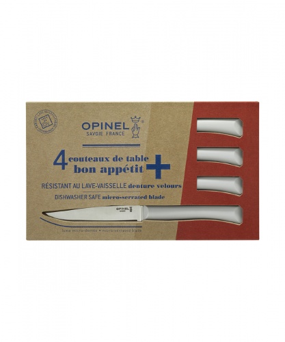 Набор столовых ножей Opinel, полимерная ручка, нерж, сталь, кор. 001904