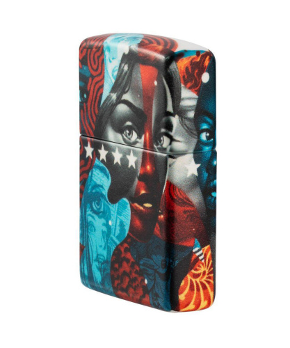 Зажигалка Zippo Tristan Eaton, покрытие White Matte, латунь/сталь, разноцветная, матовая фото 8