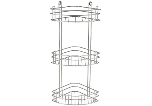RUS-385021-3 Zn Полка для ванной 3-ярусная угловая, Rosenberg фото 2