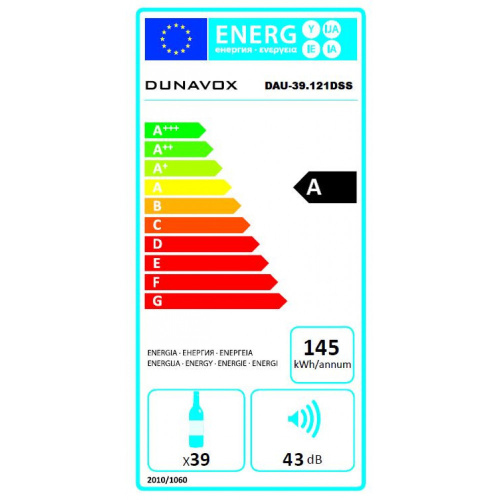 Винный шкаф Dunavox DAU-39.122 фото 4