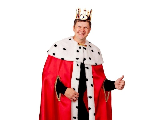 Взрослый карнавальный костюм Король, 50 размер, Батик фото 2