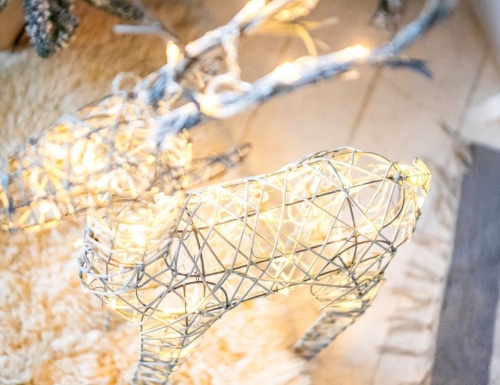 Светящаяся фигура "Олень-созвездие", белый, холодные белые LED-огни, уличный, Kaemingk фото 2