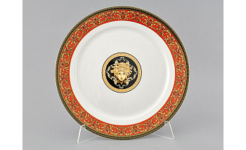 Блюдо круглое "Сабина" 30 см "02111333-b979" Leander, белый; чёрный