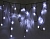 Светодиодная гирлянда Бахрома Super Rubber 4*0.8 м, 208 холодных белых LED ламп с мерцанием, белый каучук, соединяемая, IP44, SNOWHOUSE
