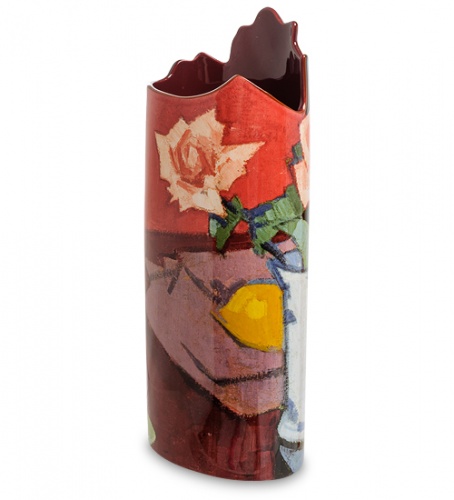 pr-SDA21 Ваза "Pink Roses, Chinese Vase" Сэмюэл Джон Пепло (Silhouette d'art Parastone) фото 2