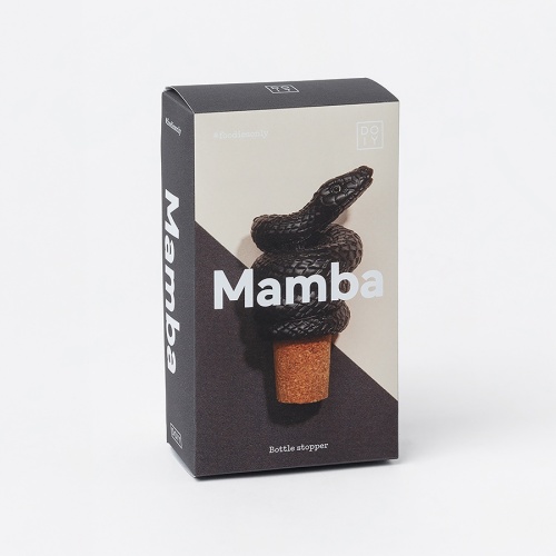 Пробка для бутылок mamba, черная фото 3