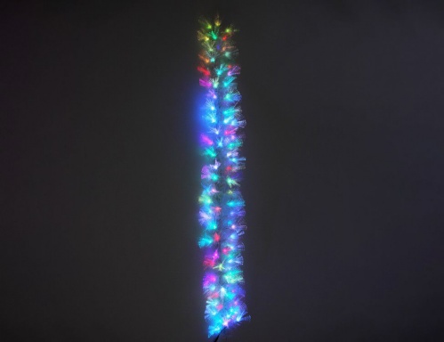 Оптиковолоконная гирлянда "Северное сияние", белая, разноцветные светодиоды, мерцающая, 200 см, Edelman, Luca фото 2