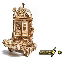 Электронная деревянная сборная модель Wood Trick Космический робот Уборщик (с двигателем)
