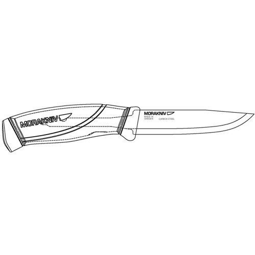 Нож Morakniv Companion BlackBlade, нержавеющая сталь, черный клинок фото 2