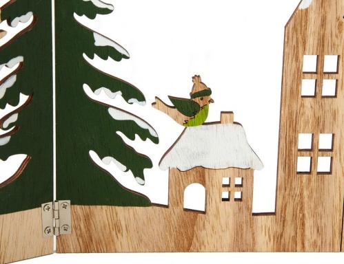Оконная декорация "Форрэсти - домик в лесу", дерево, 43 см, Boltze фото 2