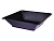 Набор сервировочных тарелок ЭСТЕТИКО (квадратные), пластик, чёрный, (2 шт.), 25х9 см, Koopman International