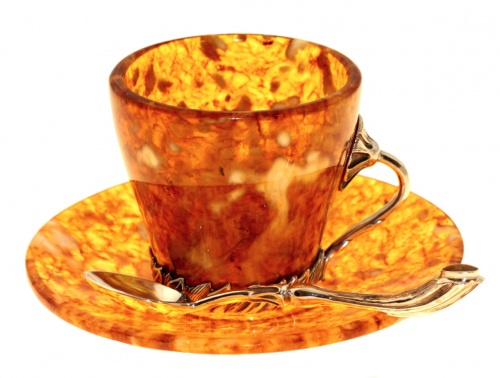 чашечка для кофе "Лето" из янтаря, 3402 фото 3