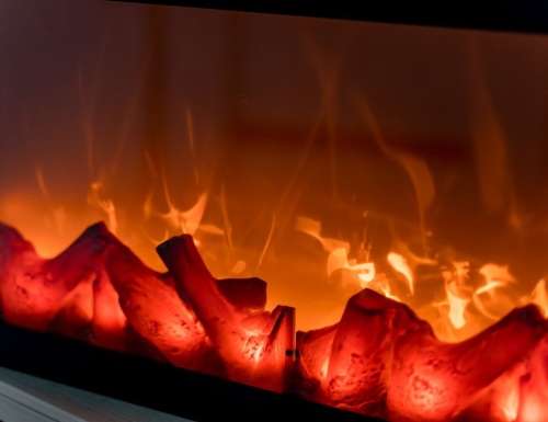 Электрический  камин КАМЕЛЁК ЛЕКОНЬЕ, имитация пламени, 57х10х25 см, Koopman International фото 2