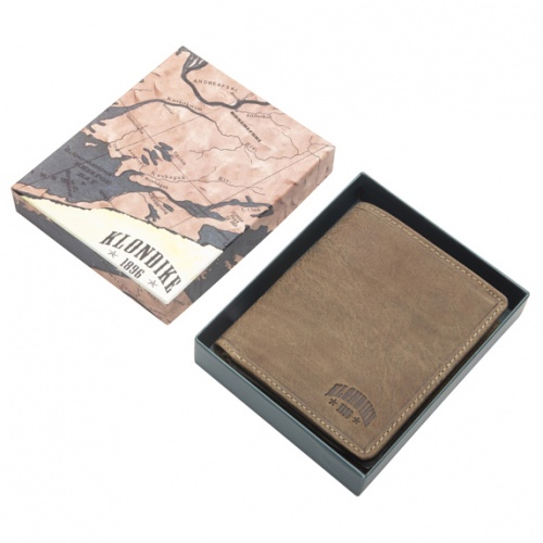 Бумажник Klondike Finn, коричневый, 10x11,5 см фото 9
