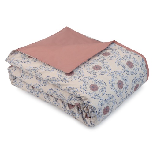 Комплект постельного белья из сатина темно-розового цвета с принтом "Воздушный цветок" из коллекции prairie фото 4