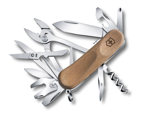 Нож Victorinox EvoWood S557, 85 мм, 19 функций, дерево, 2.5221.S63