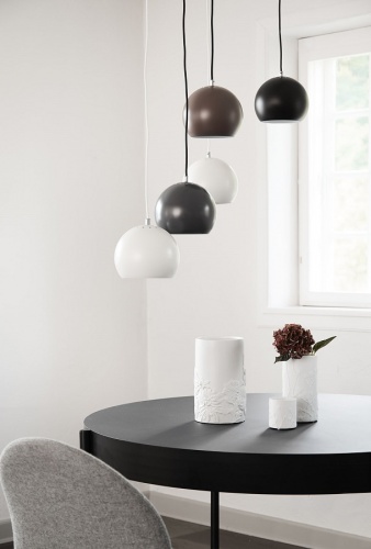 Лампа подвесная ball, светло-серая матовая, светло-серый шнур фото 4