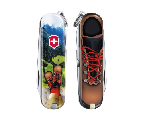 Нож-брелок Victorinox Classic LE 2020, 58 мм, 7 функций, "I Love Hiking"