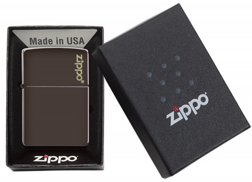Зажигалка Zippo Classic с покрытием Brown Matte, латунь/сталь, коричневая, матовая фото 5