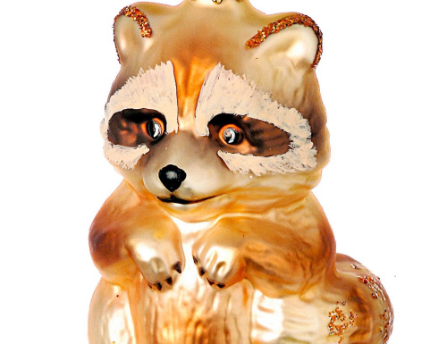 Ёлочная игрушка ЕНОТ, стекло, 9 см, Inge Glas фото 2
